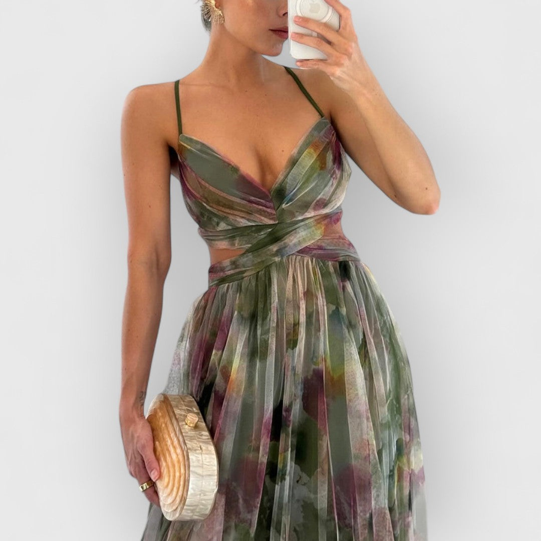 Verity | Vestido comprido com estampado floral