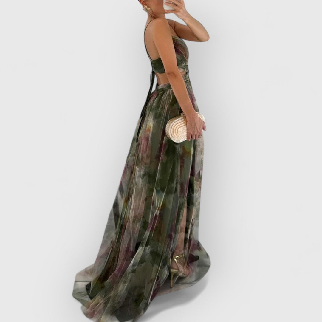 Verity | Vestido comprido com estampado floral