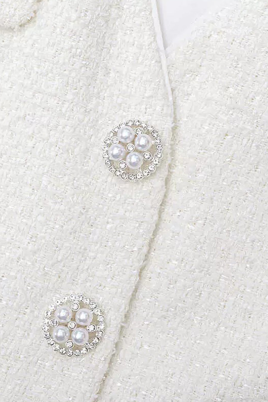 Vestido Texturizado Sem Mangas Com Bolsos Frontais - Branco