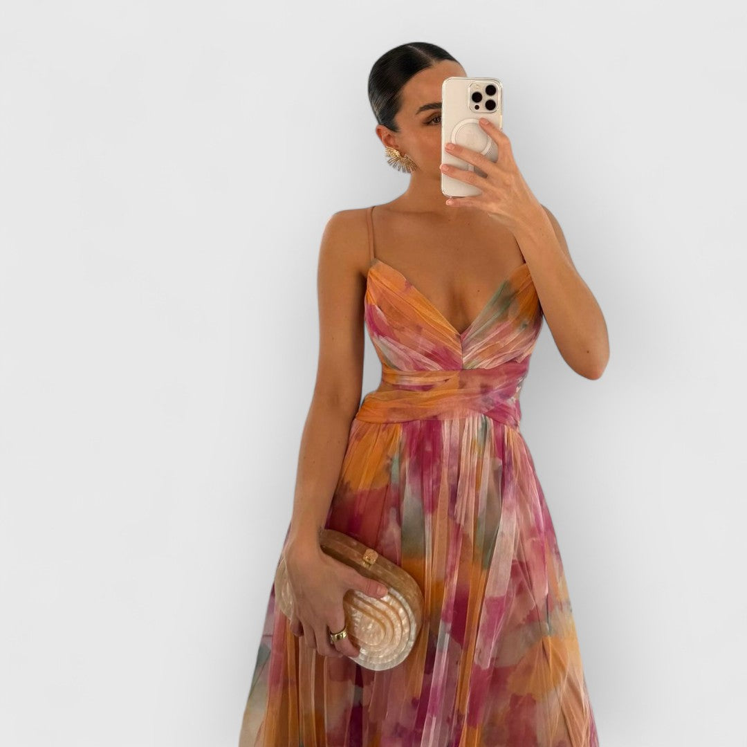 Verity | Vestido comprido com estampado floral