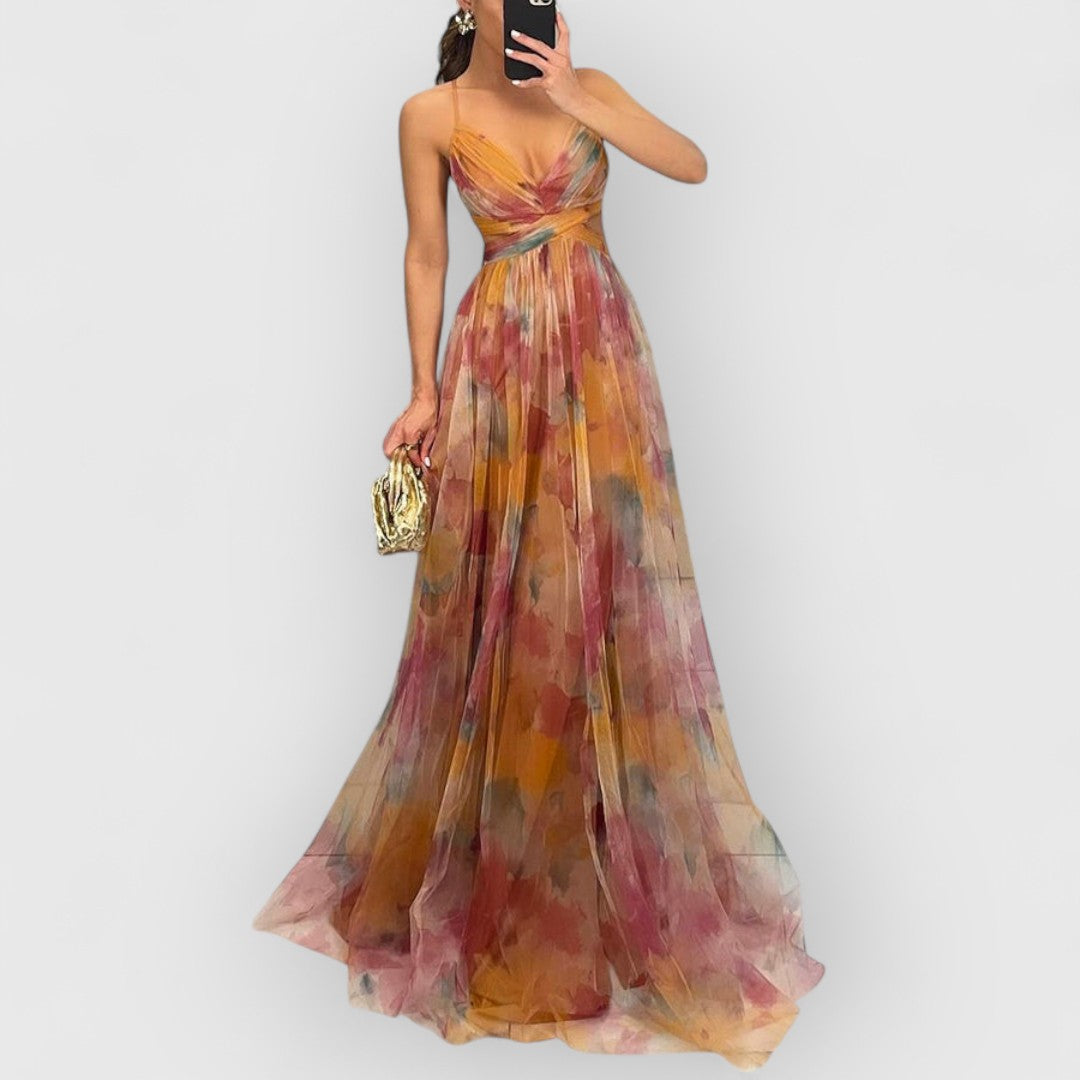 Verity | Vestido comprido com estampado floral