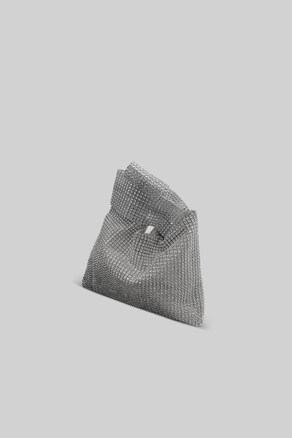 Bolsa de Mão com Strass - Prata