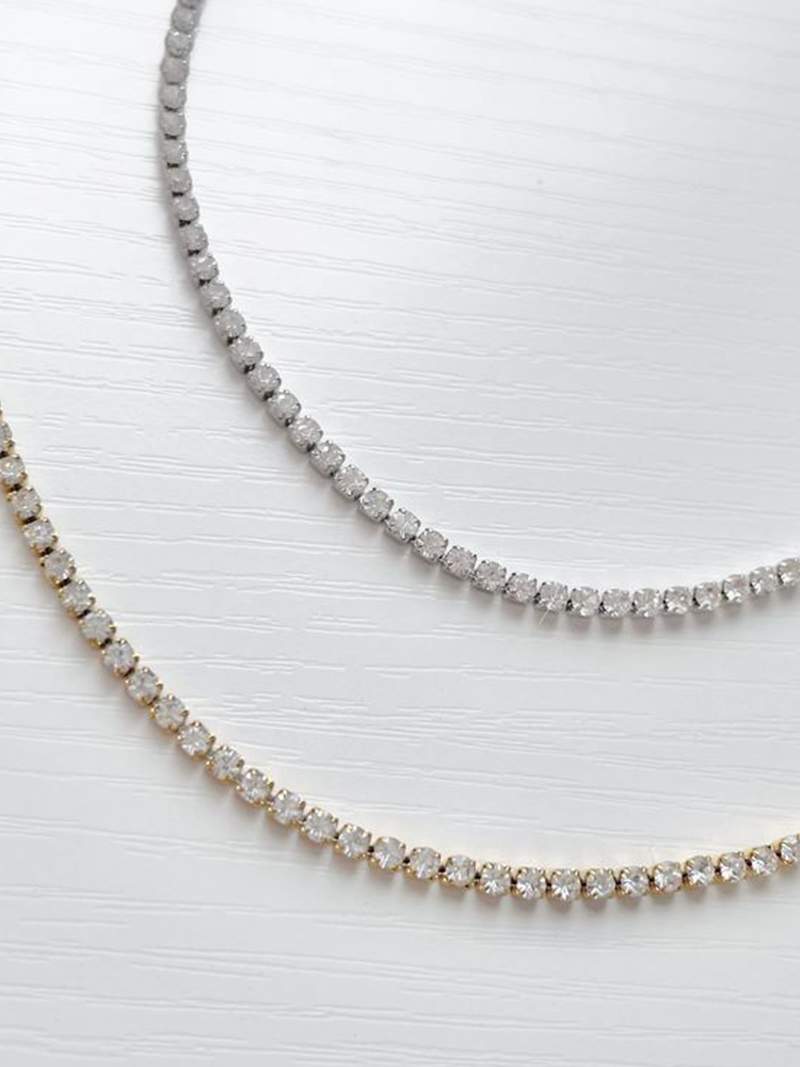 Gargantilha Rivière 14K