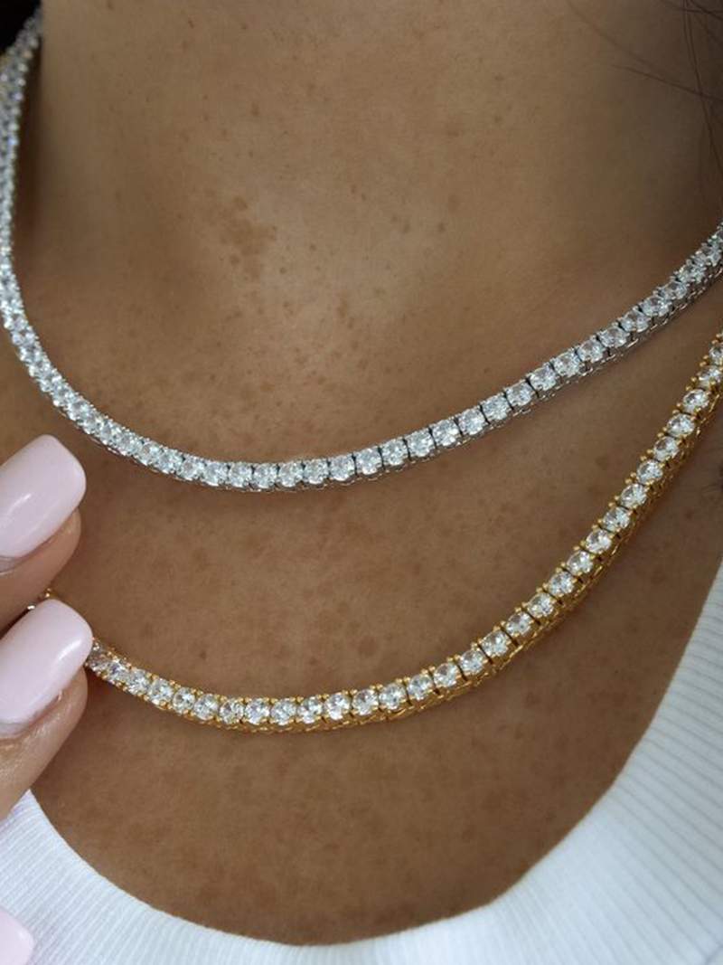 Gargantilha Rivière 14K