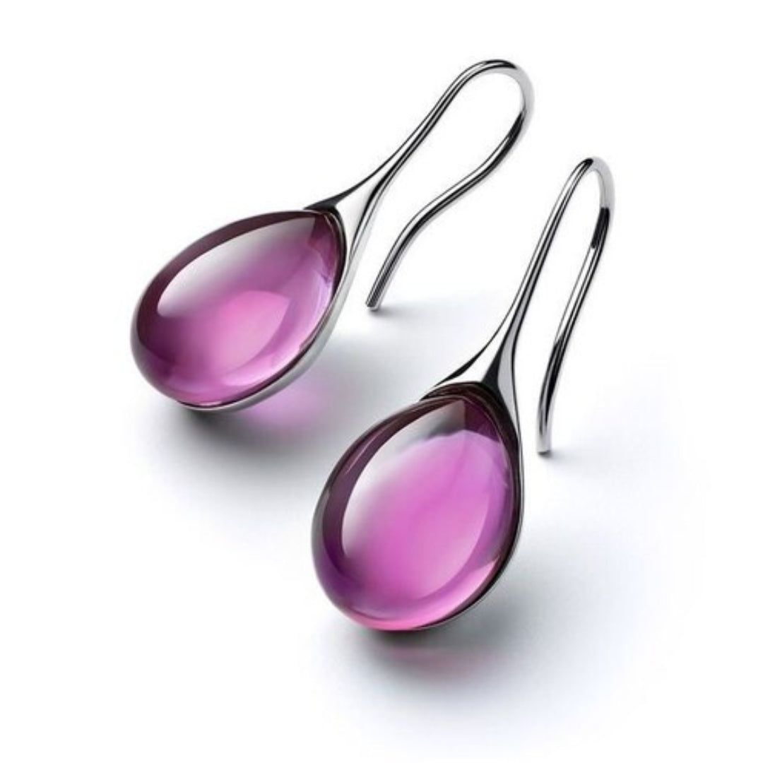 Brincos em Cristal de Ouro e de Prata