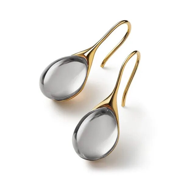 Brincos em Cristal de Ouro e de Prata