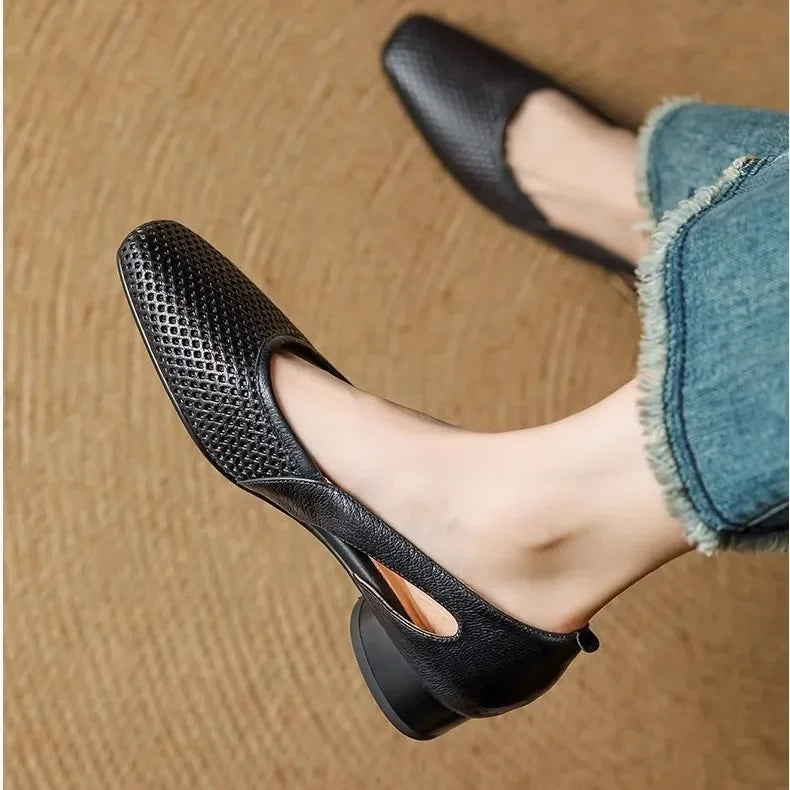 Sapatos de Verão com Ponta Aberta