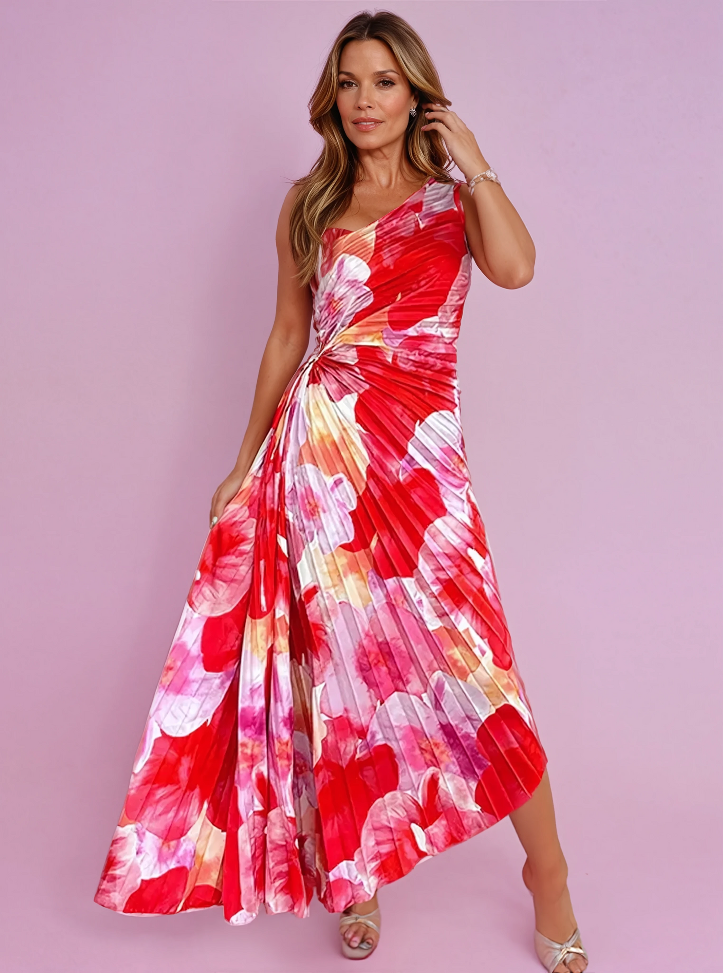 Katie | Vestido Plissado de Verão