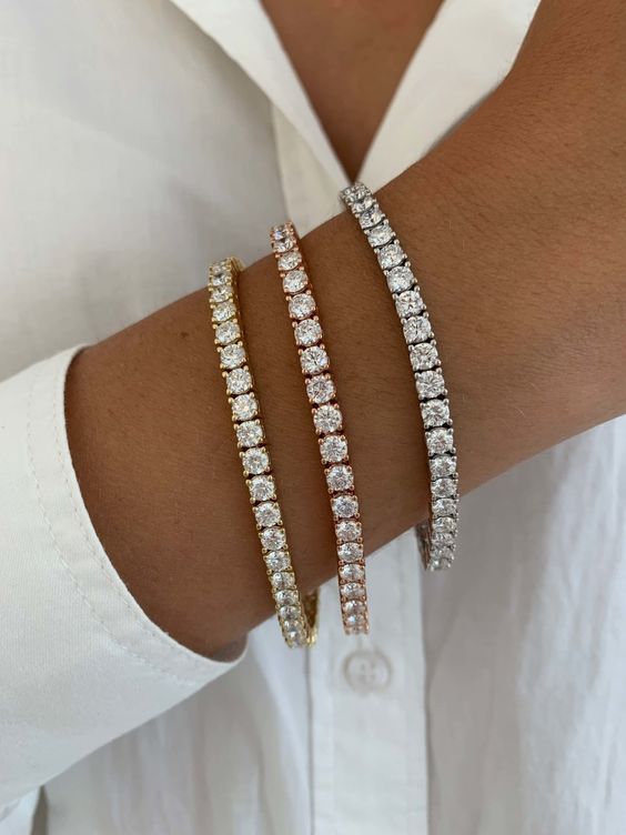 Pulseira Rivière 14K