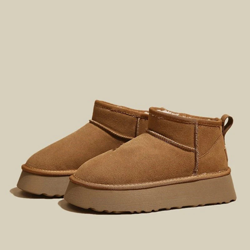 Botas de Plataforma Felpudas