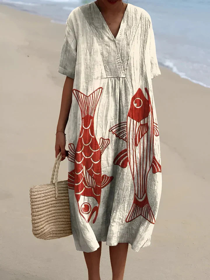 Alida™ | Vestido de verão estampado