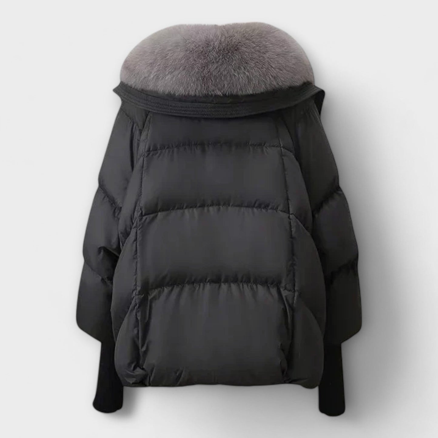 Lucyna – Elegante casaco com pele