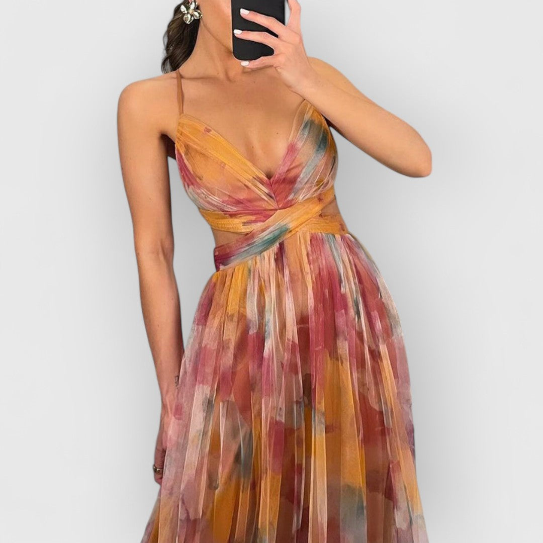 Verity | Vestido comprido com estampado floral