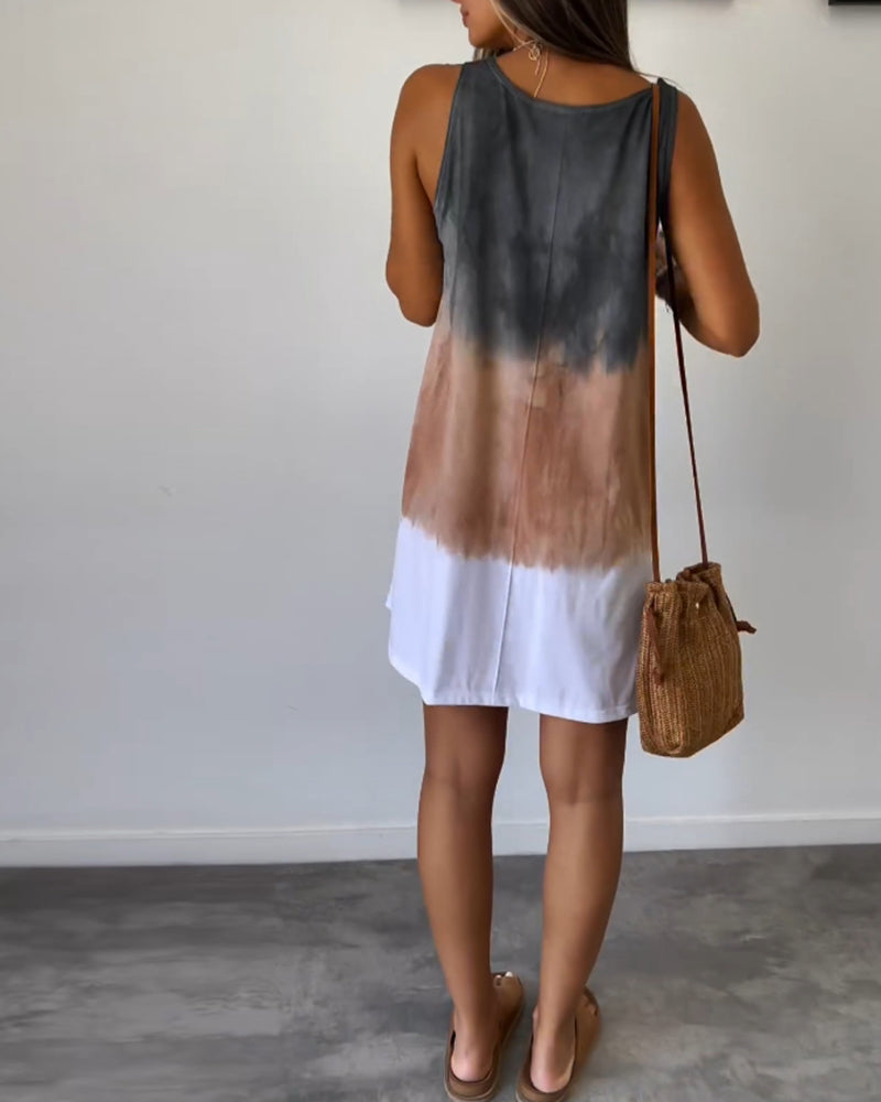 Rosalie | Vestido casual sem mangas de luxo