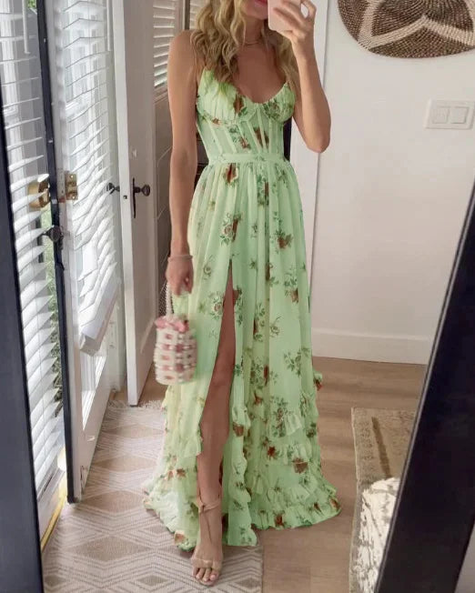 Charlice | Vestido longo floral