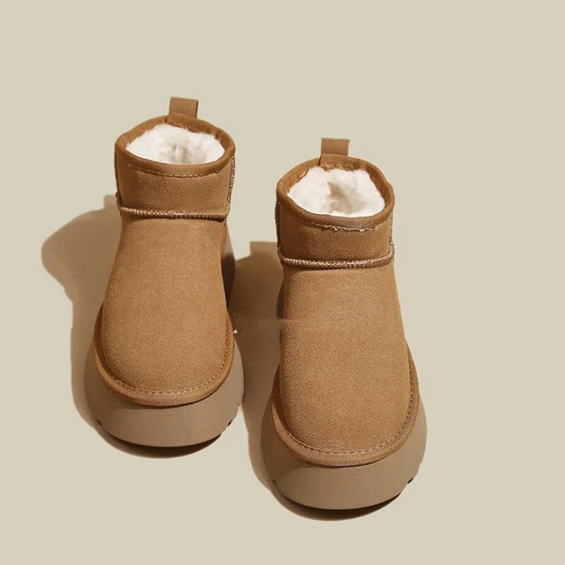 Botas de Plataforma Felpudas