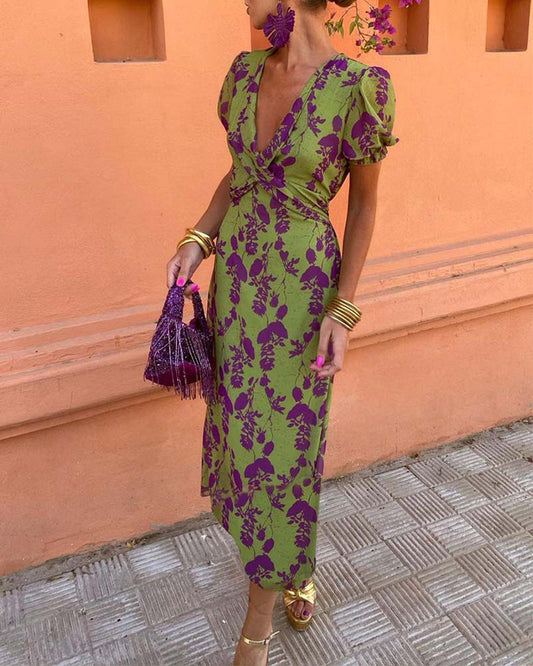 Vestido Sara | Elegância com Mangas Bufantes