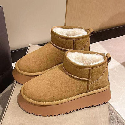 Botas de Plataforma Felpudas