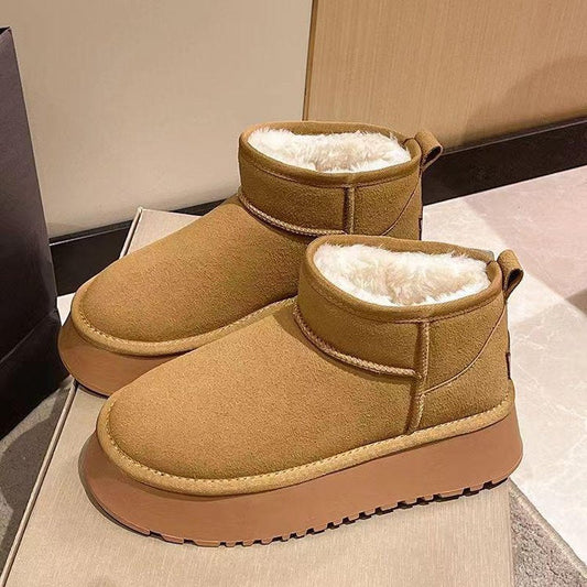 Botas de Plataforma Felpudas