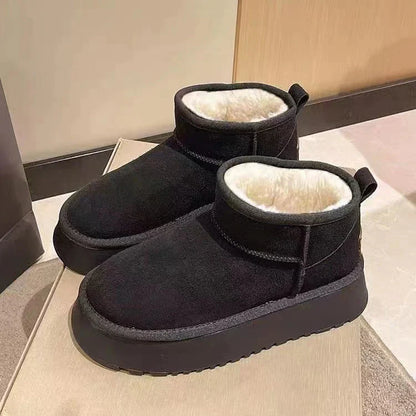 Botas de Plataforma Felpudas