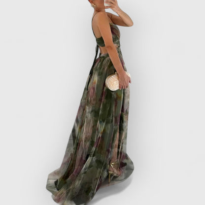 Verity | Vestido comprido com estampado floral