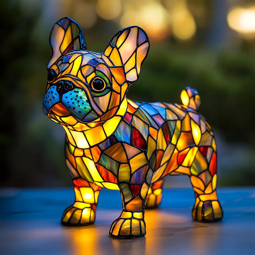 Cão Luminoso - Lâmpada Artesanal que Faz Corações Brilhar