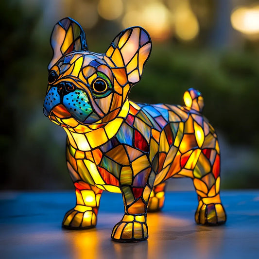 Cão Luminoso - Lâmpada Artesanal que Faz Corações Brilhar