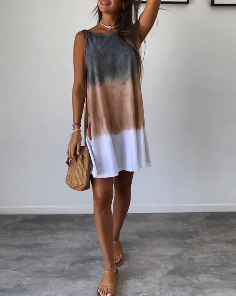 Rosalie | Vestido casual sem mangas de luxo