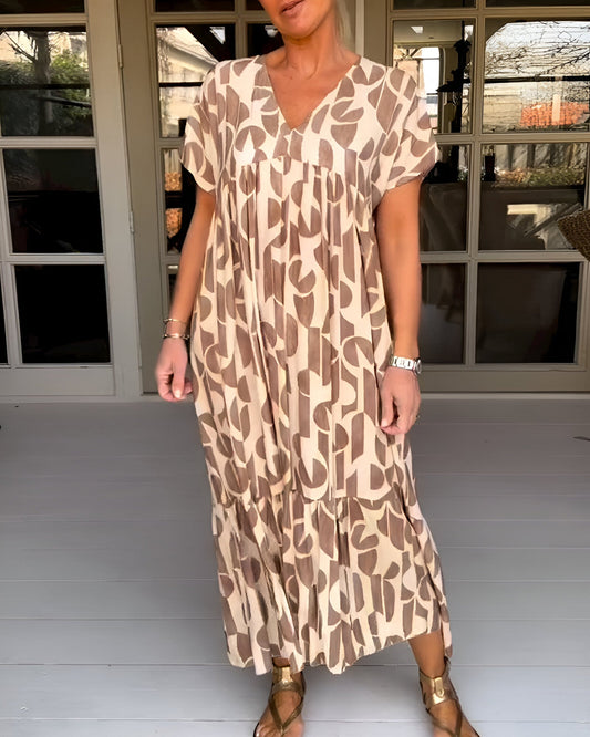 Felicia™ | Vestido arejado com decote em V