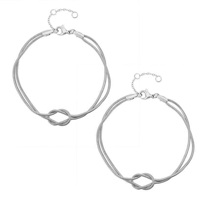 1 Pulseira Nó Infinito 18k