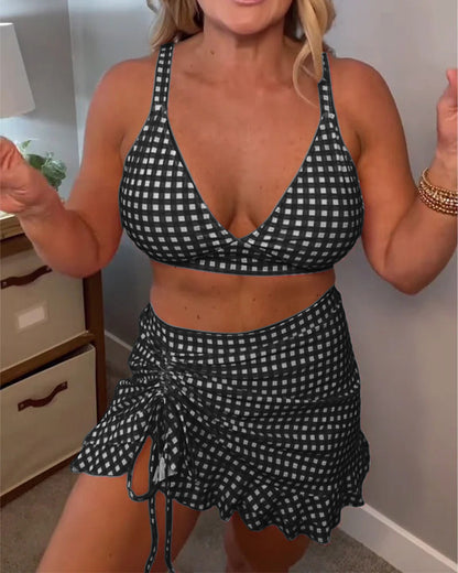 Avia | Bikini aos Quadrados com Alças