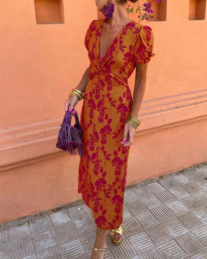 Vestido Sara | Elegância com Mangas Bufantes