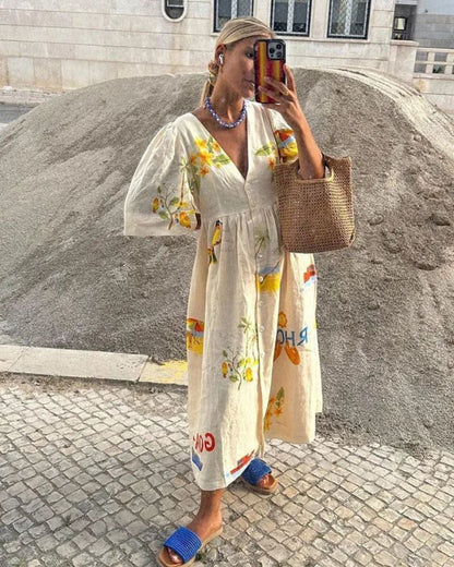 ANNI – Vestido de verão com estampado