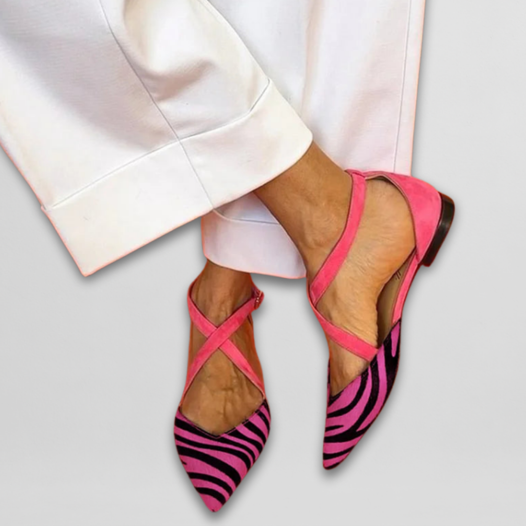 Fenna | Bailarinas com tiras estilo Zebra