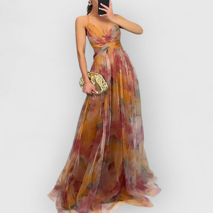 Verity | Vestido comprido com estampado floral