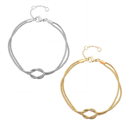 1 Pulseira Nó Infinito 18k