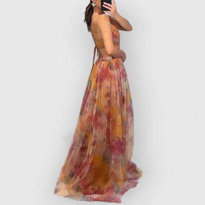 Verity | Vestido comprido com estampado floral