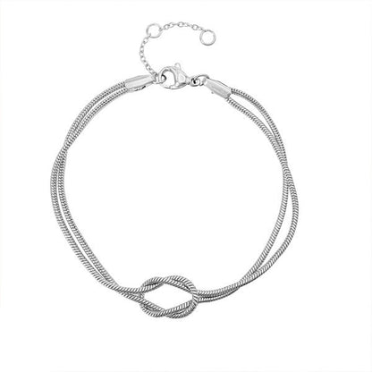 1 Pulseira Nó Infinito 18k