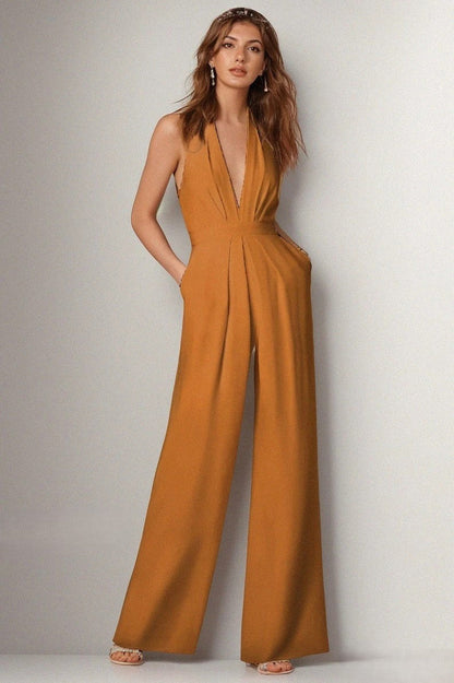 FIORA | Macacão de design com decote halter