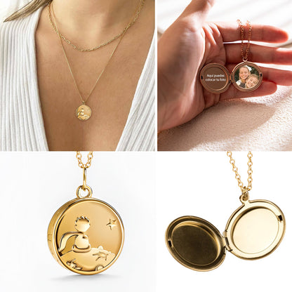 Colar relicário do Principe + Frasco dos sonhos 18K