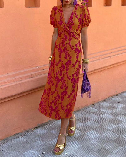 Vestido Sara | Elegância com Mangas Bufantes