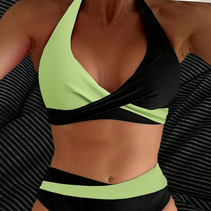 Giulia | Bikini Bicolore Incrociado