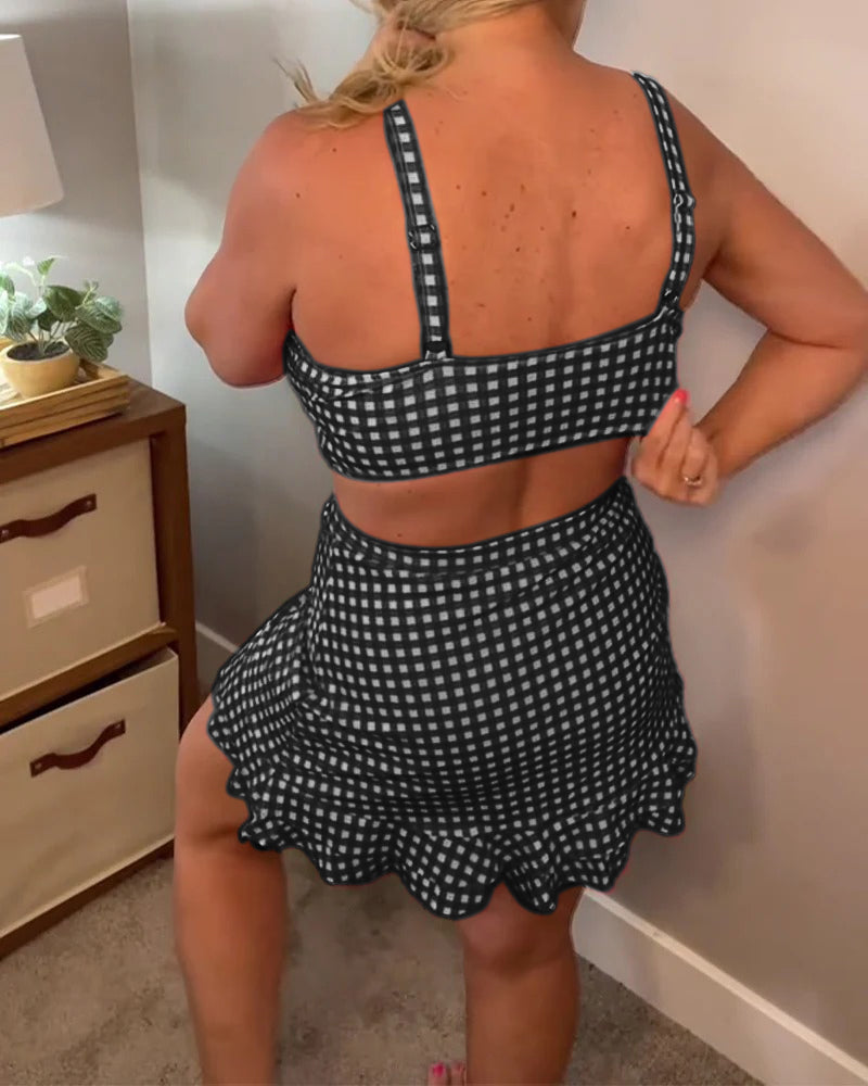 Avia | Bikini aos Quadrados com Alças