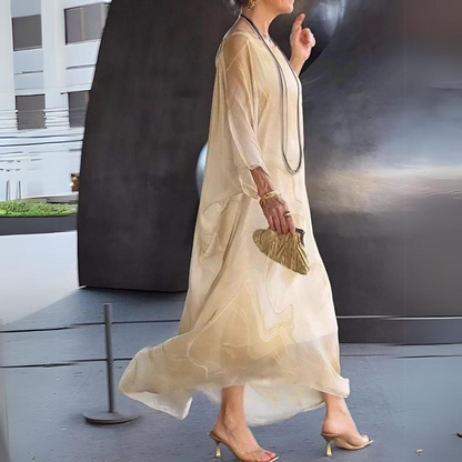 Vera | Chiffon de Seda com Elegância Intemporal