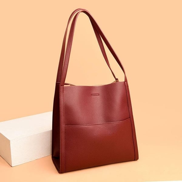 Elda - Bolsa tiracolo simples em cor lisa