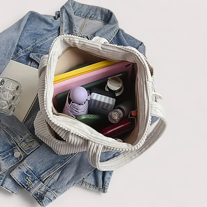 Melina - Bolsa de veludo com estilo prático e moderno