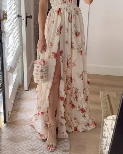 Charlice | Vestido longo floral