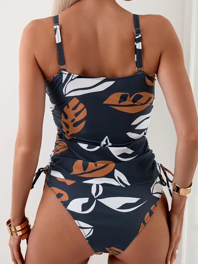 Isabella | Tankini Tropical com Folhas