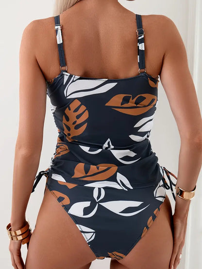 Isabella | Tankini Tropical com Folhas