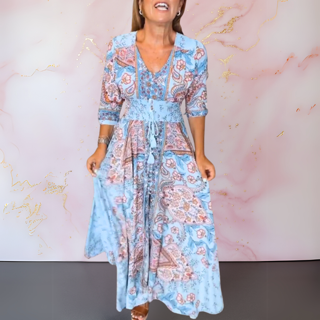 Marga™ | Vestido de verão elegante com decote em V